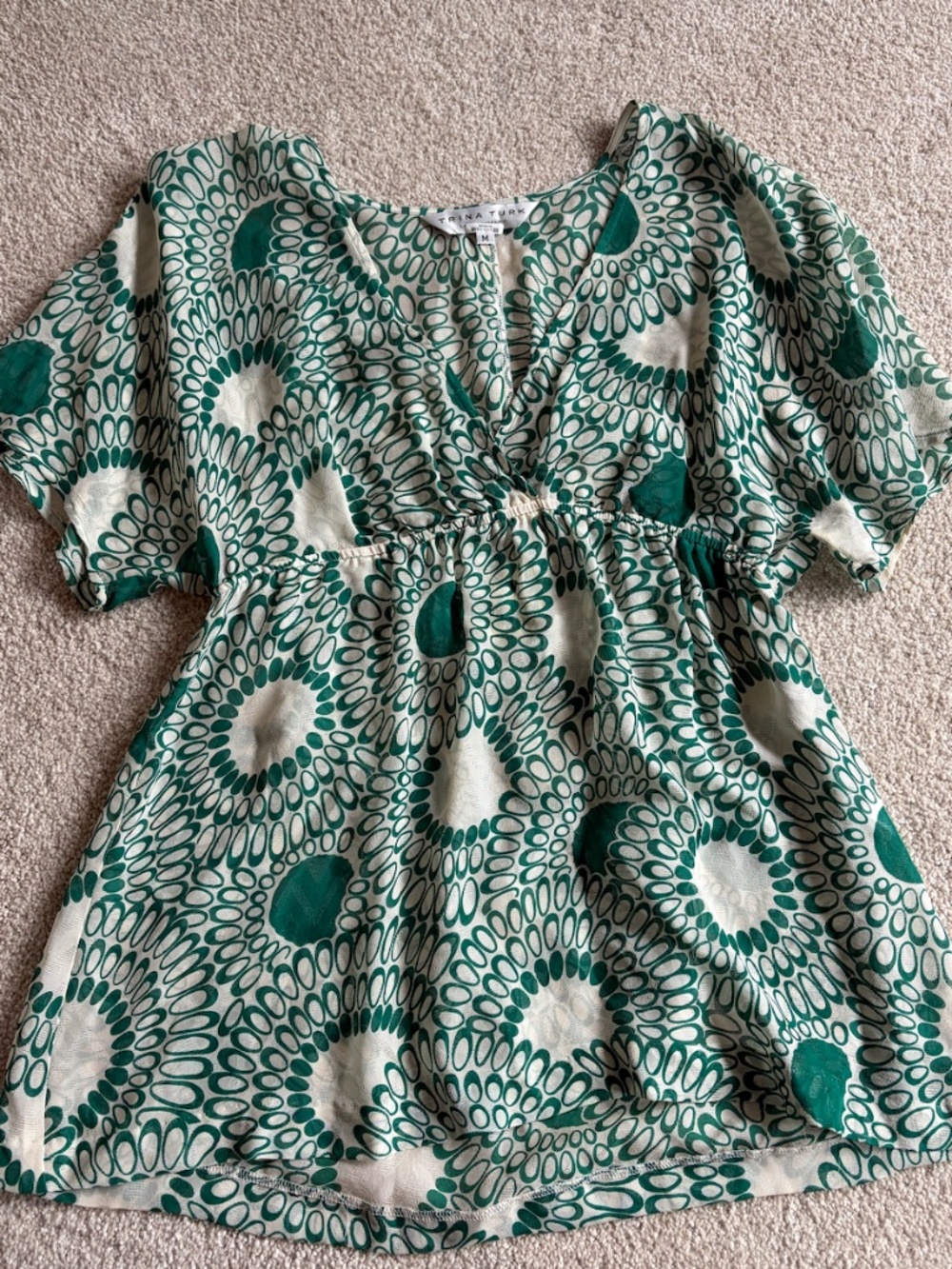 Trina Turk Green Blouse